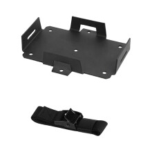 Battery Tray with Adjustable Aluminum Hold Down Strap for Secure Mounting 12V 6V Batteries