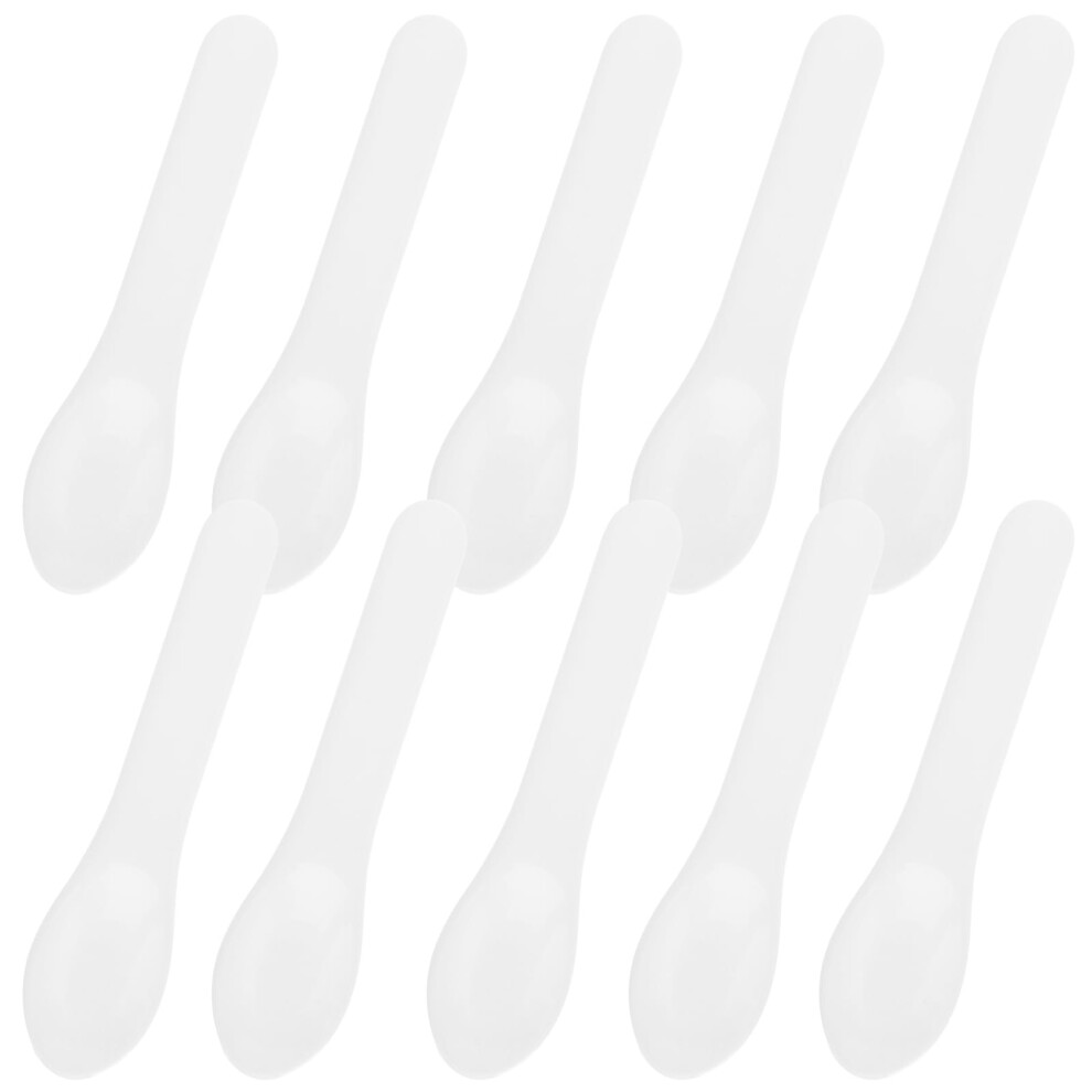 10pcs Plastic Cosmetic Spatulas for Creams and Masks Hygienic Skincare Jar Application