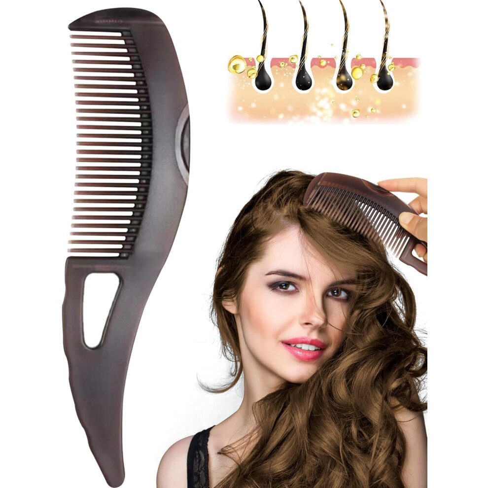 Unisex Dandruff Comb For Effective Flake Removal, Hollow Tooth Scalp Cleaning And Massage, Washable