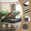 5ft King Upholstered Bed Frame with Hydraulic Storage 8