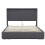 5ft King Upholstered Bed Frame with Hydraulic Storage 9