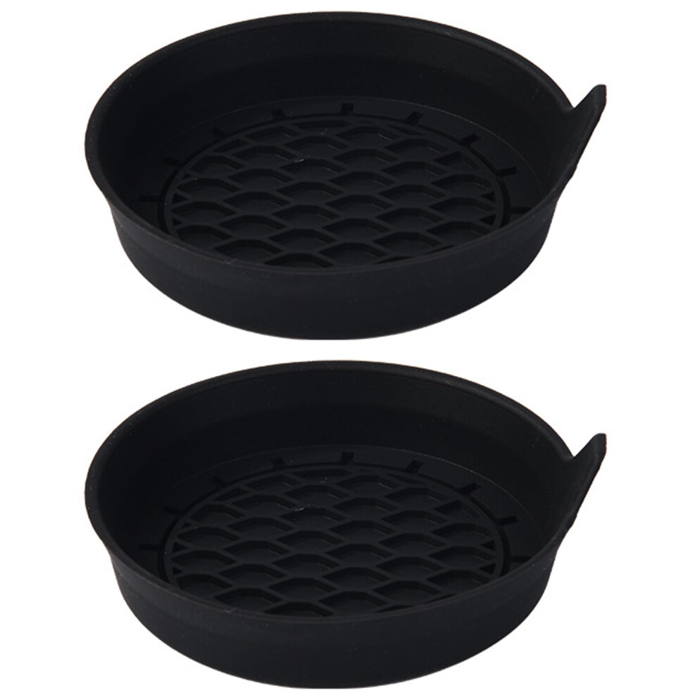 Car Cup Holder Coasters 2Pcs Silicone Nonslip Waterproof Universal Fit Spillproof Inserts 9164114310507