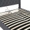 5ft King Upholstered Bed Frame with Hydraulic Storage 12