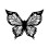 Winged Eyeliner Stamp with Butterfly Stencil, Reusable Precise Wing Guide Eye Makeup Tool, Black 2