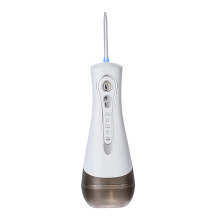 Portable Cordless Water Dental Flosser Oral Irrigator with 4 Replaceable Jet Tips, White