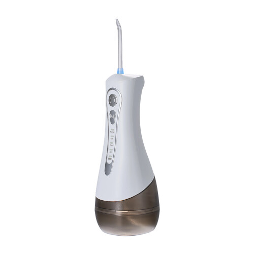 Living And Home Portable Cordless Water Dental Flosser Oral Irrigator with 4 Replaceable Jet Tips, White 1