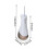 Living And Home Portable Cordless Water Dental Flosser Oral Irrigator with 4 Replaceable Jet Tips, White 6