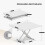 Multifunction Dining Table, Modern Height Adjustable Coffee Table,White Party Table for Living Room,Dining room 4