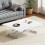 Multifunction Dining Table, Modern Height Adjustable Coffee Table,White Party Table for Living Room,Dining room 5