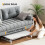 Multifunction Dining Table, Modern Height Adjustable Coffee Table,White Party Table for Living Room,Dining room 7
