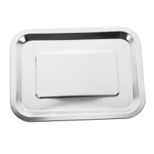 Stainless Steel Baking Tray Heavy Duty WarpResistant Easy Clean for Oven BBQ and Pizza