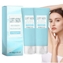 Skin Firming Cream with Deep Hydration Boost, Anti Aging Body Butter for Face Neck and Loose Skin, 2pcs