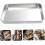 Rustproof Stainless Steel Baking Pan for Cake Flat Bottom Multipurpose Oven Tray Kitchen Use 2