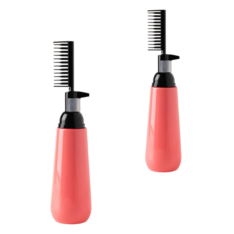 2pcs Hair Dye Applicator Bottle with Comb for Precise Color Application and Root Touch Up