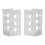 2 pièces de support en U en alliage d'aluminium 3111-0004-0001 8