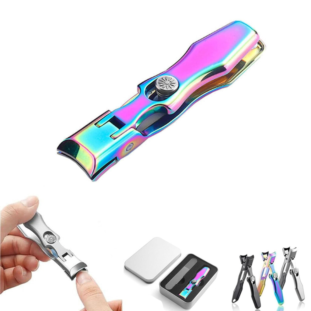 German Stainless Steel Toenail Clippers for Seniors Thick Nails with Long Power Arms and Nail Catcher