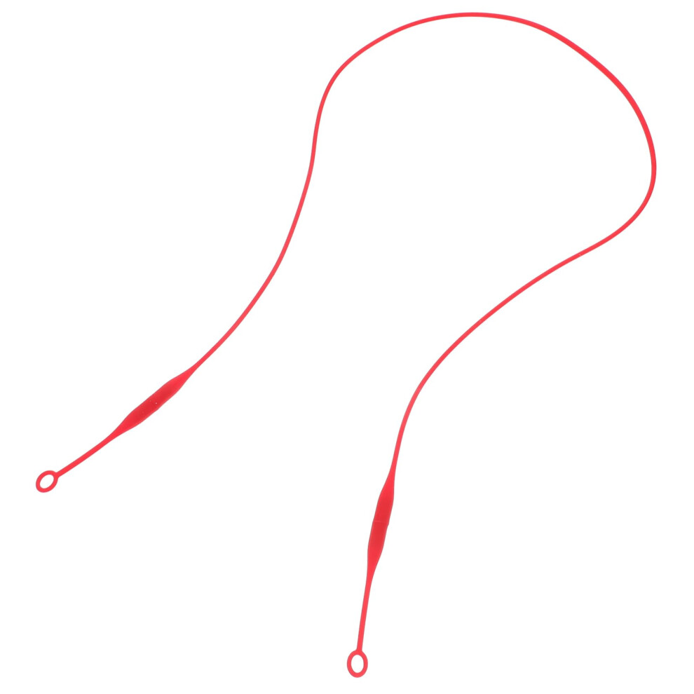 Flexible Silicone Cord Earplugs With Lanyard Red Hearing Protection For Sleep Musician