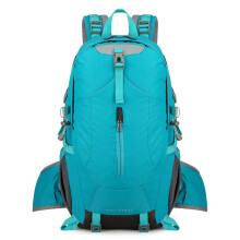 Waterproof Hiking Backpack 40L Large Capacity Outdoor Daypack with Breathable Straps Sky Blue