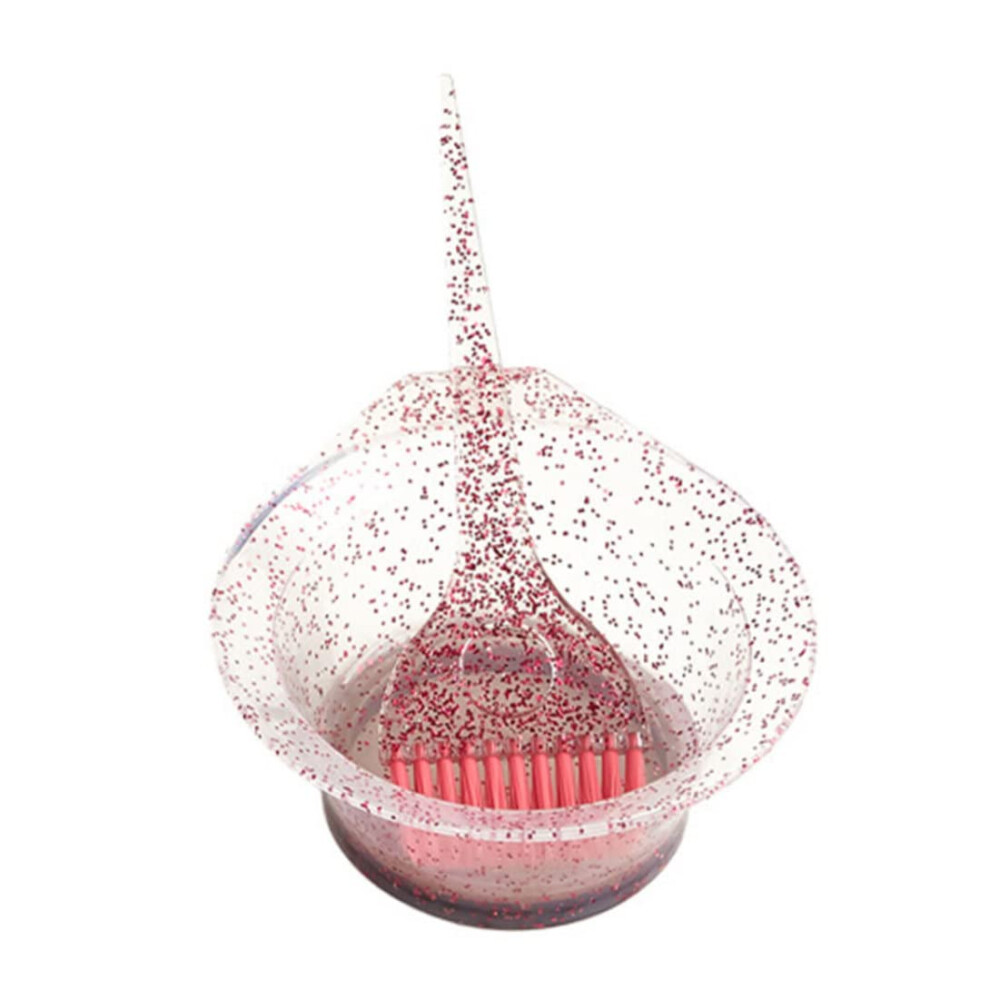 Hair Dye Brush and Bowl Set Red, Professional Hair Coloring Kit for Precise Application