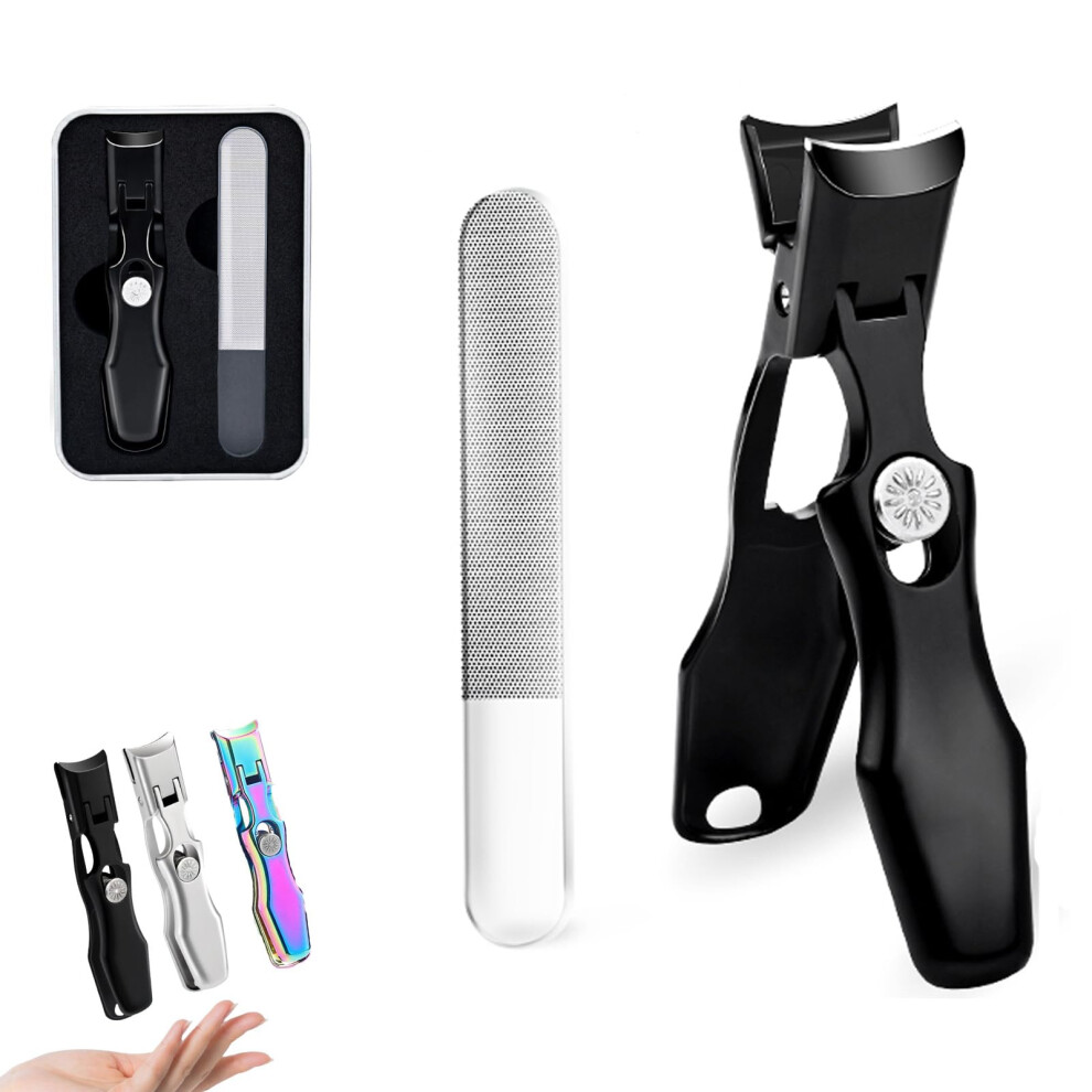 Toenail Clippers for Thick Nails with Large Jaw Opening and Clipping Catcher for Seniors