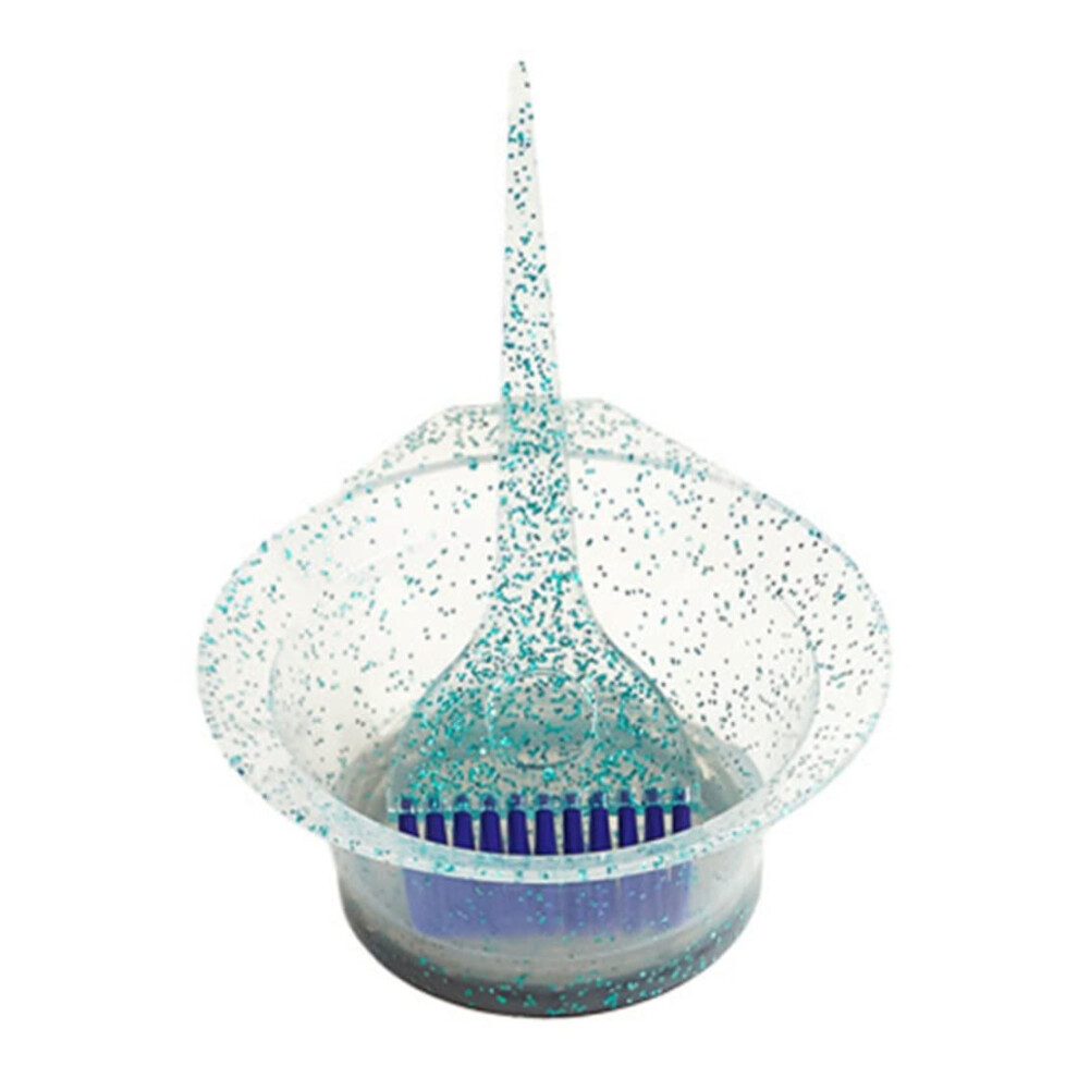 Hair Dye Brush and Bowl Set with SpillResistant Mixing Bowl for Salon and Home Hair Coloring 2PCS Blue
