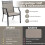 2-Piece Outdoor Chairs Set, Quick-Dry Fabric, Metal Frame 3