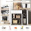 Kitchen Sideboard with Drawer, Adjustable Shelf, 88x40x80 cm 5