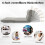 Convertible Floor Sofa Bed, Adjustable Backrest, Light Gray 4