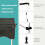 Retractable Balcony Awning, 200cm Wide, UV-Resistant, Grey 5