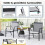 Outdoor Chairs Set, Breathable Fabric, Metal Frame, Grey 5