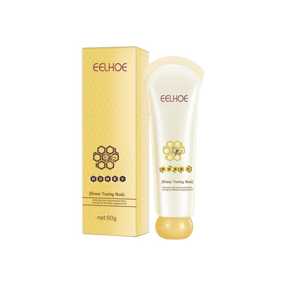 Honey Peel Off Mask for Blackhead Removal and Pore Tightening, Hydrating Facial for All Skin Types