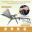 Adjustable Folding Sun Lounger Set - Grey, 2 Pieces 4
