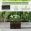 Weatherproof HDPE Planter Box Set - 32x30x25 cm, Gray 4