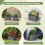 Weatherproof HDPE Planter Box Set - 32x30x25 cm, Gray 5