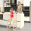 7-in-1 Kids Climbing Set with Slide, Stool, Chalkboard 1