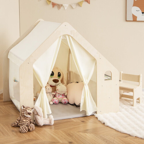 Casetta da gioco per bambini 6 in 1 con tavolo e sedie