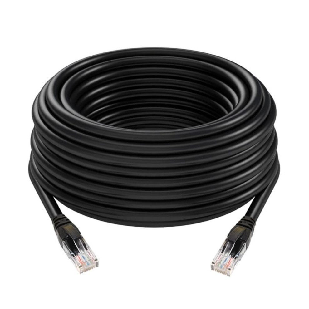 Cat6 1000Mbps Ethernet Cable 23Awg Rj45 30M Gigabit Networking Cable For Routers Black 9164114312341