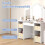 Kids Vanity Table with Detachable Mirror & Storage 4