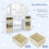 Kids Vanity Table with Detachable Mirror & Storage 2