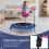Kids Mini Trampoline with LED Lights, Removable Handle 4