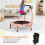 Kids Mini Trampoline with LED Lights, Removable Handle 3