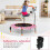 Kids Mini Trampoline with LED Lights, Removable Handle 4