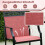 Set de 2 scaune de bar pentru exterior, material textil cu uscare rapidă, roșu 3