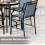 2-Piece Outdoor Bar Stools, Quick-Dry Fabric, Blue 4