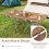 Foldable Camping Table Set, Wood Grain Top, Aluminum Frame 5