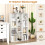 11-Shelf White Bookcase, 74x24x106 cm, Freestanding 1