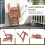 Folding Adirondack Chair, Wood, 180kg Capacity 5