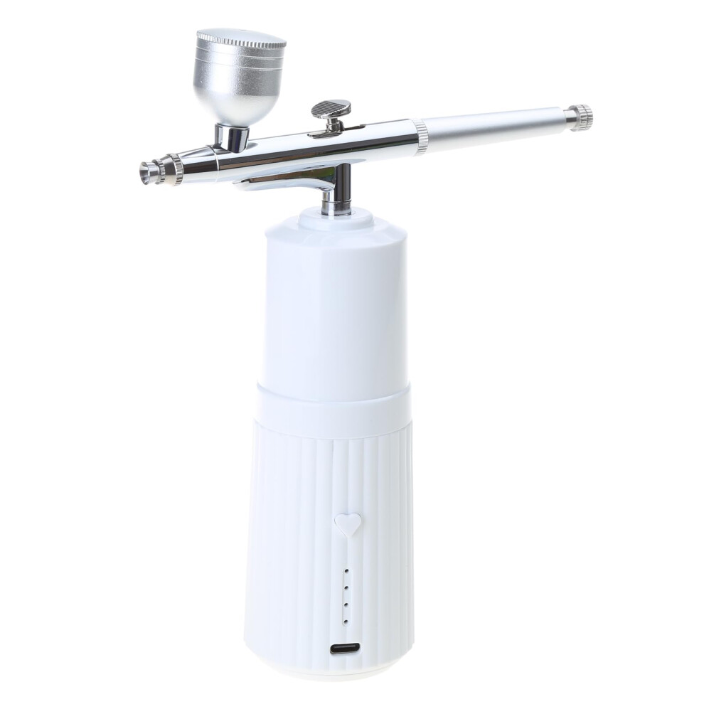 White Facial Steamer With Fine Atomized Mist, Handheld Rechargeable Face Sprayer For Skincare Hydration