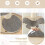 Cat Tree with Hammock, 3 Platforms, Sisal Carpet, 120 cm 1