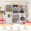 Kids Play Kitchen Set with Oven & Washing Machine 3